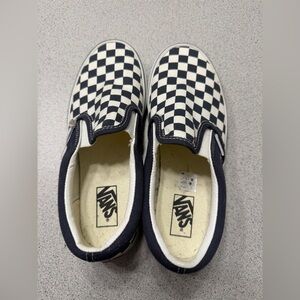 Black and white checkered Vans 3Y brand new, no box